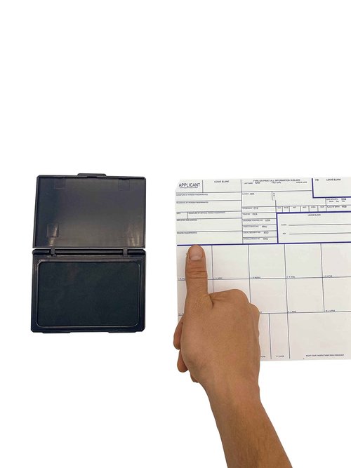 Fingerprint Kit Set - Dactek EZ ID3 Finger Print Ink Pad with ATF Fingerprint Cards - FBI FD-258 Fingerprint Cards - Inkless Fingerprint Pad - Fingerprint Kits Law Enforcement -Ink Pad and FD-258 (20)
