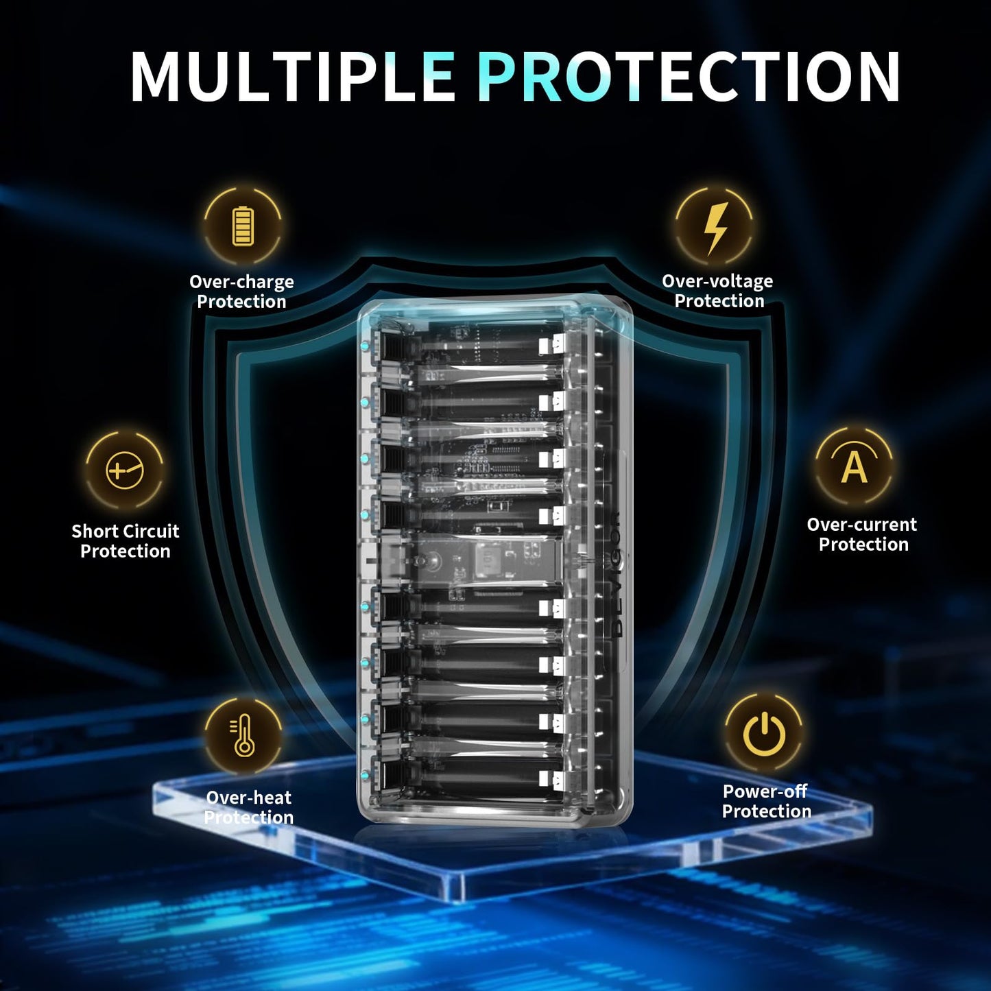 BEVIGOR Rechargeable AAA Batteries with Charger, 1100 mAh High Capacity, LSD Low Self Discharge Technology, Long-Lasting Triple A Batteries, 4 Count