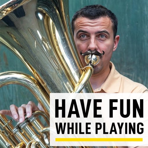 [2 Pack] Clip-On Mustache For Tubas - Includes Protective Case - Made To Fit All Tuba Mouthpieces - Perfect Accessory For Young Musicians