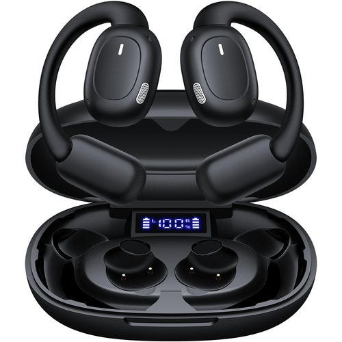 AI Translation Earbuds Real Time 164 Languages Translator Earbuds with 80H Play Time 3 in 1 Open-Ear Translation Headphones with Audio & Video Translation for Travel Business Meeting Learning (Black)
