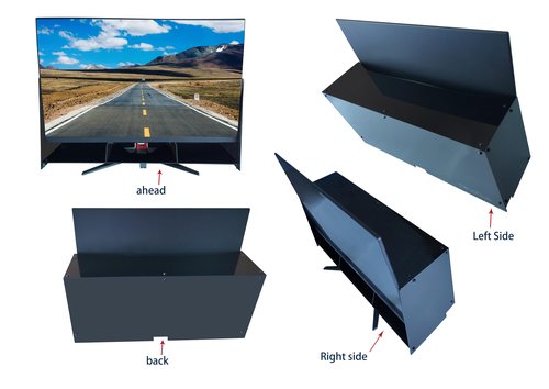 DPYSG_TO Above Monitor Organizer- Acrylic Accessories- Organizer Stand(9.8 inches high)