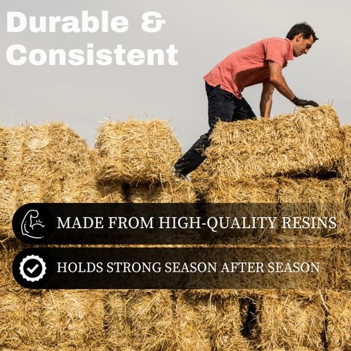 Bridon MAX® Baler Twine WR210 x 6,500' – Orange Premium Strength Agricultural Twine – Made in USA – Single Spool for Large Square Bales