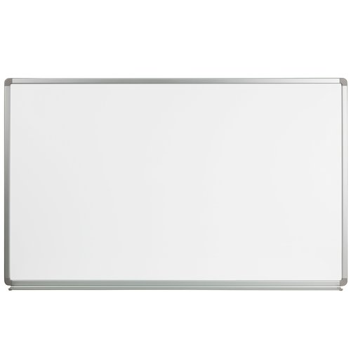 Flash Furniture Cardim 5' W x 3' H Magnetic Marker Board with Galvanized Steel Backing and Marker Tray