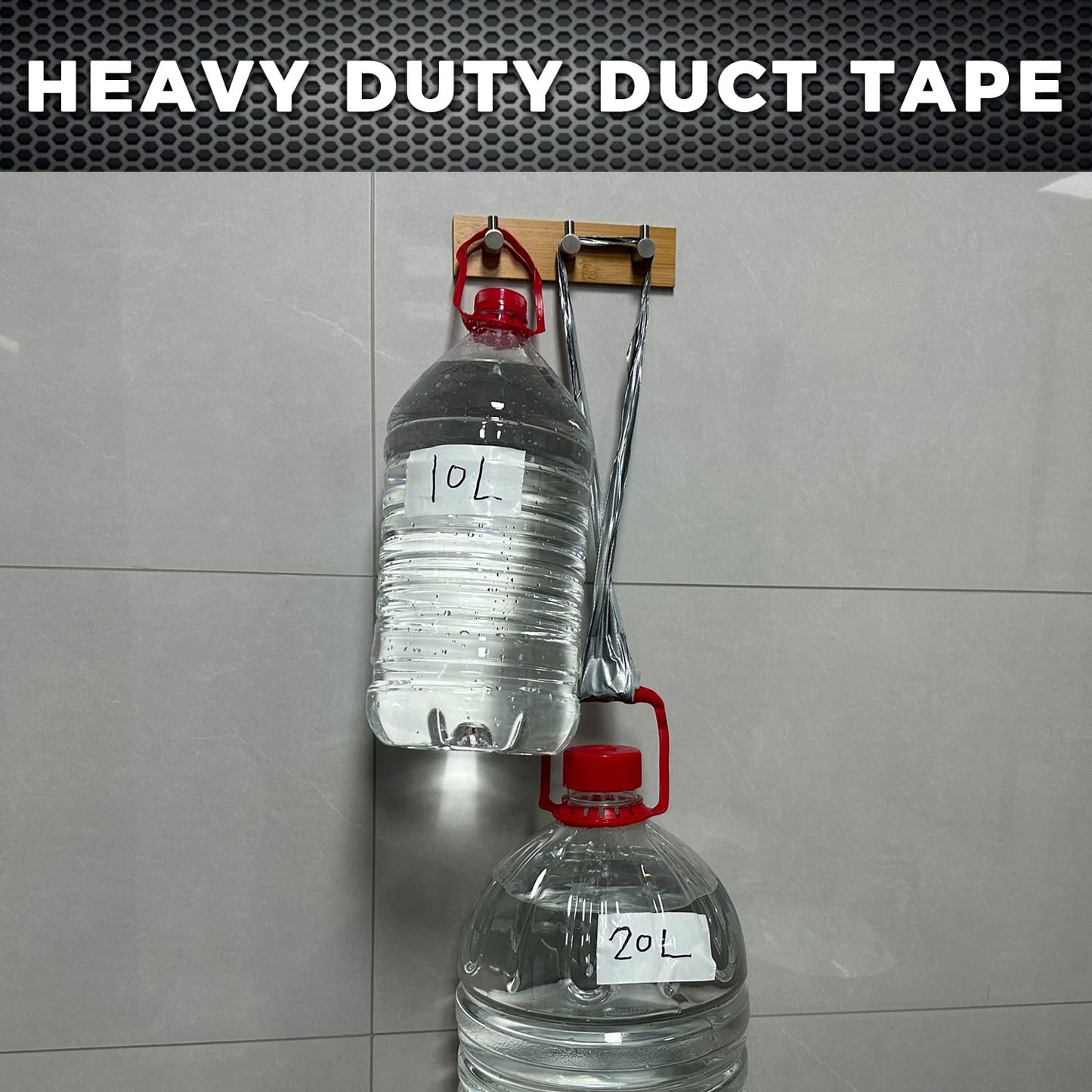 SWRT Heavy Duty Duct Tape - 24-Pack Strong Adhesive, 2 Inch x 720 Yd, Waterproof Gray for Indoor & Outdoor Repair