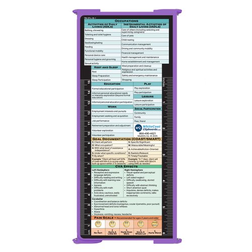 Whitecoat Clipboard® Trifold - Lilac Occupational Therapy Edition