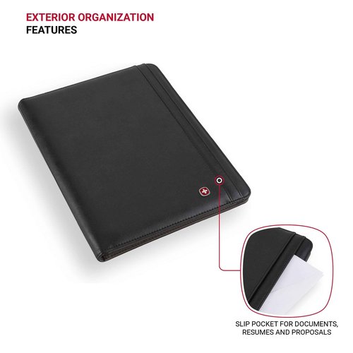 Wenger Merit Padfolio Envelope Card Holder, Black