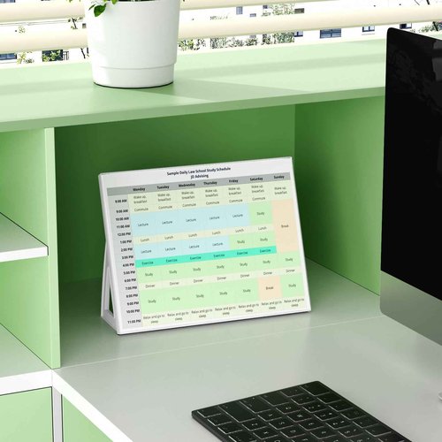 NPPLUS 8.5×11 Acrylic Sign Holder, Clear Table Menu Sign Holder (8.5×11 Inches, White, 12)