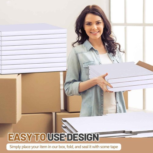 Fuyoooo 40 Pack 20x16x1 Inches Shipping Boxes Medium Corrugated Cardboard Box for Packing Moving Mailing Business Book Christmas Party Gifts Craft