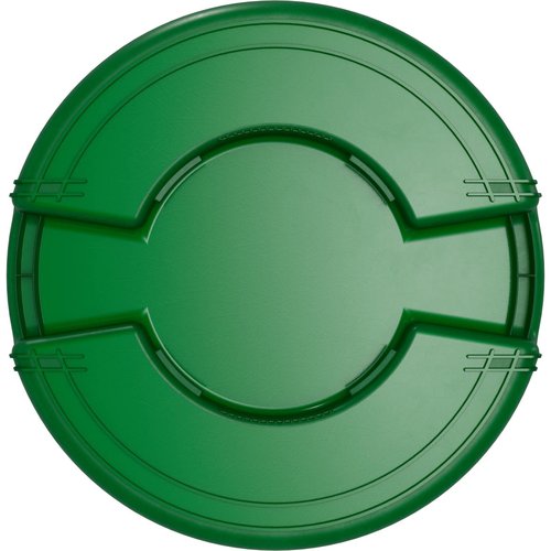 SPARTA Bronco 20 Gallon Trash Can, Thick Polyethylene Bin, NSF Certified Waste Container with Top Handles, Bottom Handholds, Reinforced Base and Stackable, LLDPE, 20 Gallon, Green