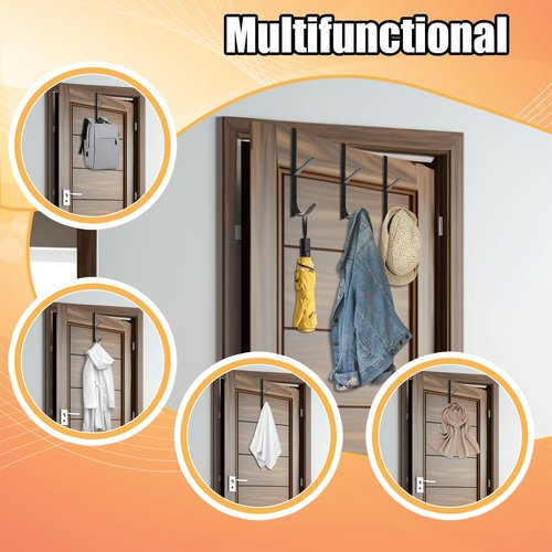 2 Pcs Adjustable Cubicle Hooks Thicker Double Cubicle Wall Hook Sturdy Iron Cubical Hook for Coats with Screwdriver for Office Bathroom Bedroom Adjusted Double Wall Hooks for Hanging Clothes Hat Towel