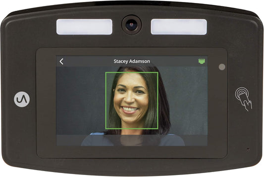 uAttend Touch-Free Time Clock System - Voice Control & Facial Recognition for Small Businesses | DR2000