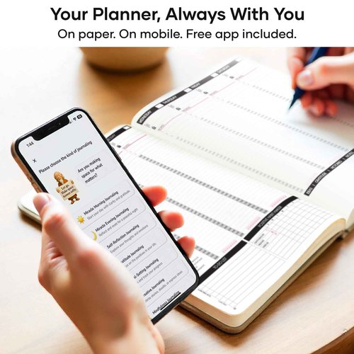 Gratitude Journal for Women & Men - 5 Minute Self Care Journal | 90-Day Undated Daily Planner for Positivity, Affirmations & Manifestation | Guided Mindfulness, Reflection | Vision Board + Stickers