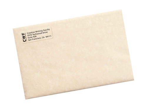 Avery Matte Clear Return Address Labels,Sure Feed Technology,Laser, 2/3" x 1-3/4", 600 Labels, 5 Packs (15695)