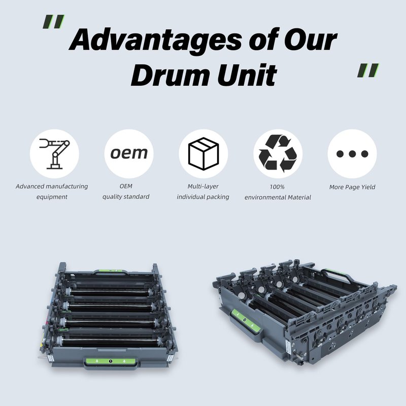 Drum Unit Replacement for DR431CL, Compatible with Brother Printer HL-L8260CDW HL-L8360CDW HL-L8360CDWT HL-L8360CDWMT MFC-L8610CDW MFC-L8900CDW, 30000 Page Yield, Replace# DR-431CL (3 Years Warranty)