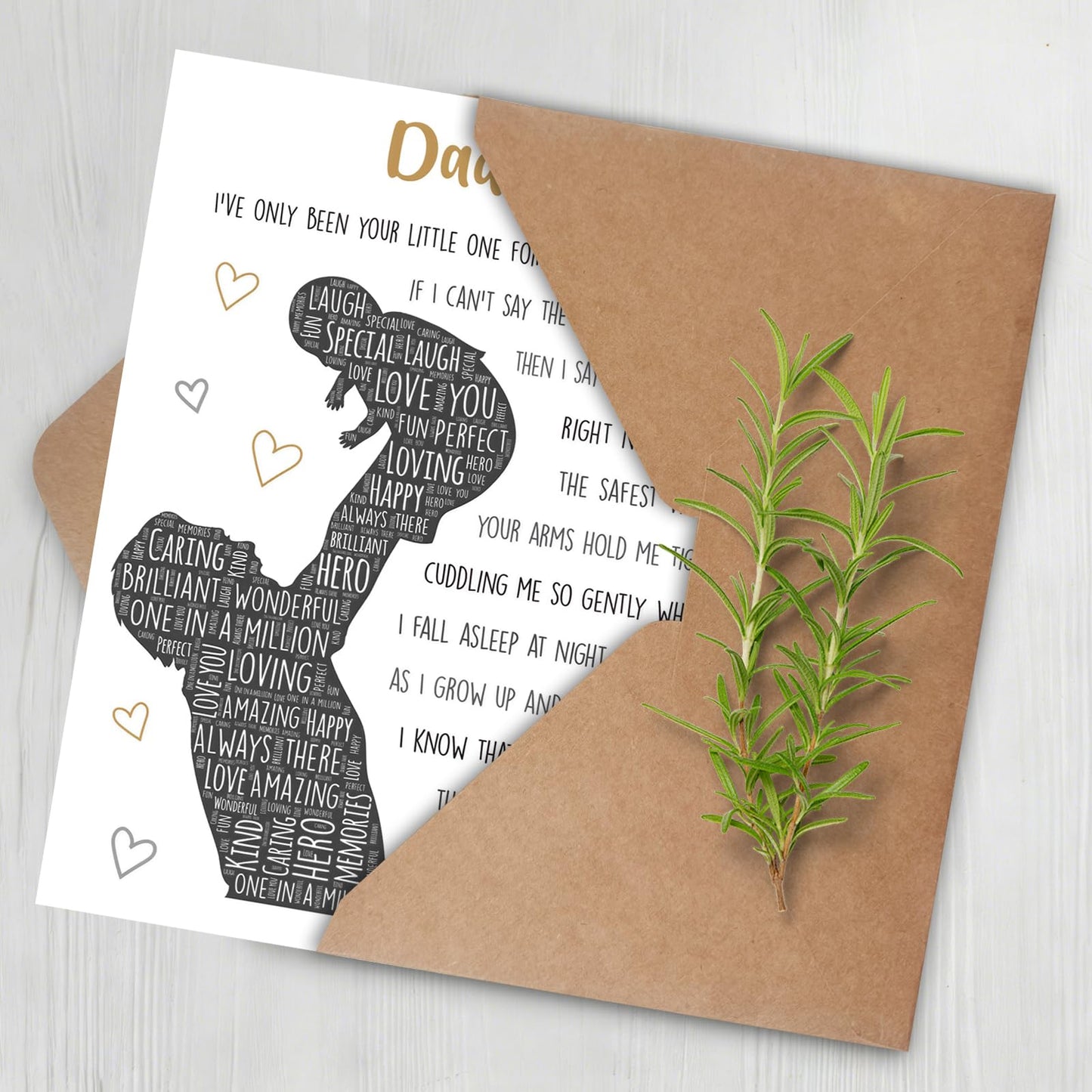 gerdiny First Fathers Day Card Gifts for New Dad, 1st Fathers Day Card, Happy 1st Father's Day Cards Gift from Baby Boy Girl, Father's Day Card Gift for First Time Dad To Be, New Dad Gifts for Men