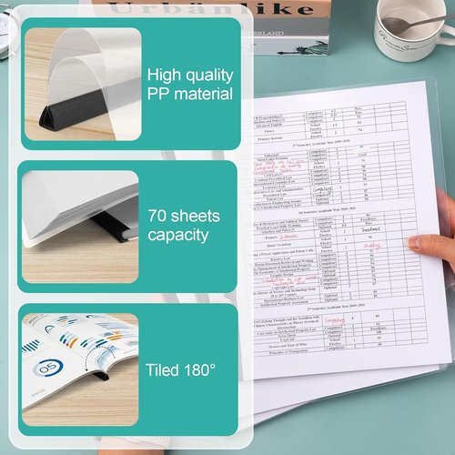 Dynta Report Covers - 42 Pack Presentation Folders for Letter Size | 70 Sheet Capacity, Black