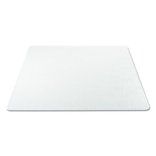 deflecto SuperMat Frequent Use Chair Mat Medium Pile Carpet Beveled 46 x 60 Clear