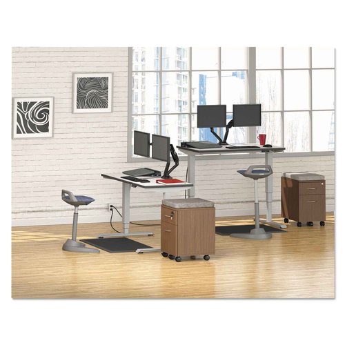 Alera ALEAE23AFM AdaptivErgo 24 in. x 36 in. Anti-Fatigue Mat - Black