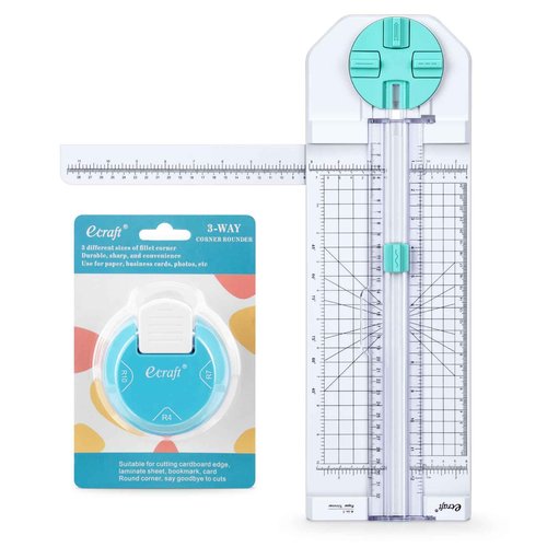 Ecraft 4-in-1 Paper Trimmer & 3 in 1 Paper Corner Rounder Punch