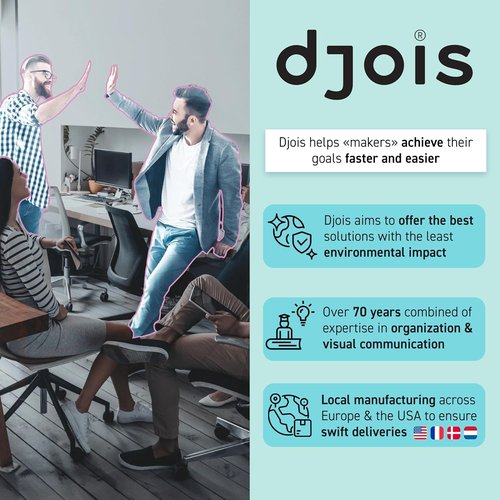 DJOIS by Tarifold Desktop Reference and Display System, Acrylic, 20 Double-Sided Pockets, 40-Sheet Capacity, Made in France, Clear (CD272)