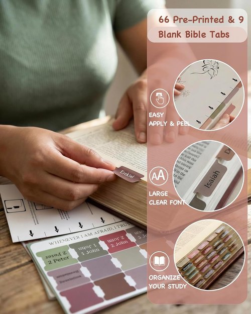 Regine Switzerland Bible Study Journaling Kit for Women - No Bleed Highlighters, Tabs & Pen Case - Ideal Starter Gift for Daily Devotion (Beige Strawberry)