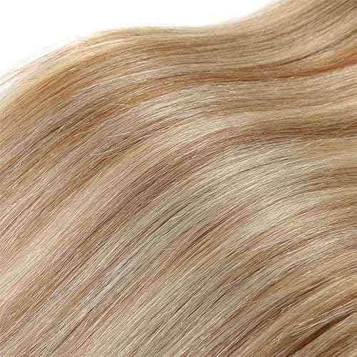 20 22 24 Inch P27/613 Highlight Blonde Bundles Human Hair Straight Bundles Honey Blonde Straight Bundle Unprocessed Brazilian Virgin Weave Hair 3 Bundle 50 Gram Per Bundle
