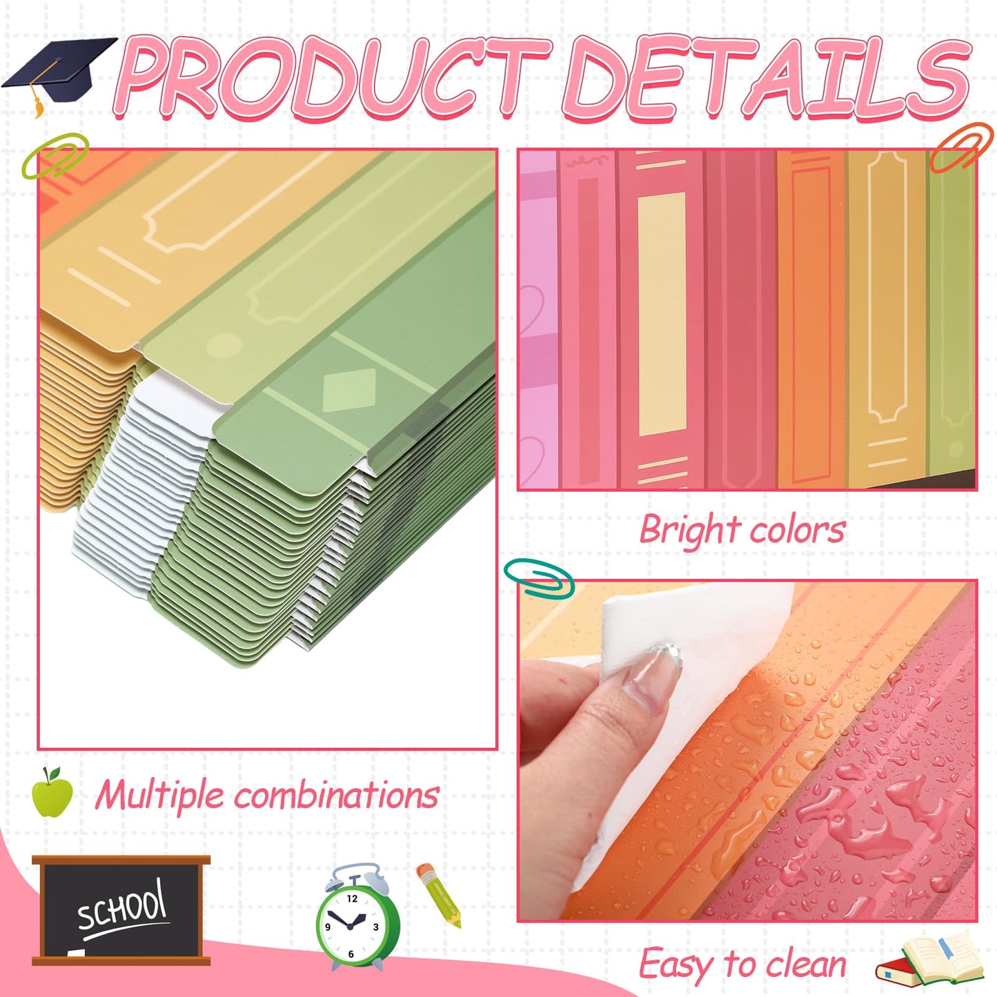 Honoson 24 Pcs Bulk Inspirational Privacy Folders for Students Cardboard Test Privacy Boards Motivational Words Desk Dividers Shield for Classroom School Study Supplies (Pastel Rainbow)