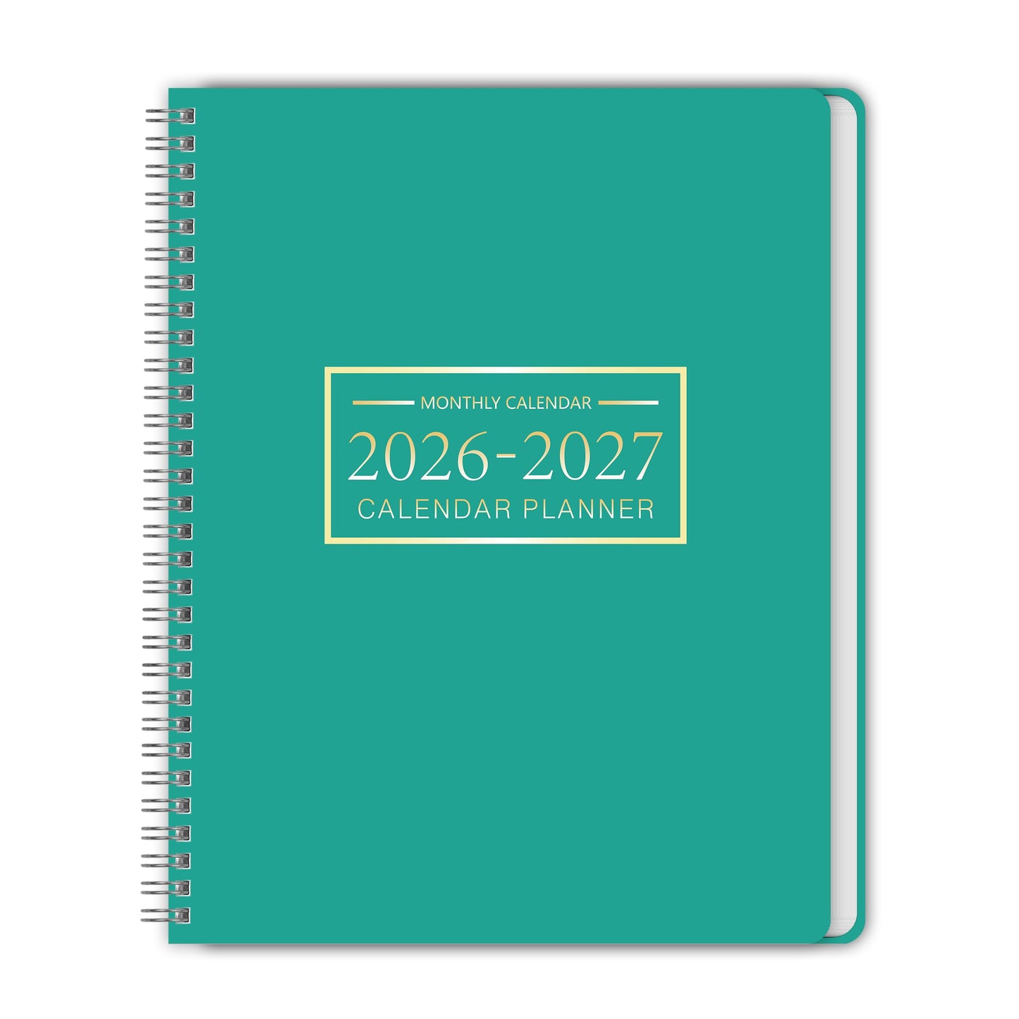 Monthly Planner Jan 2026 - Dec 2027, Monthly Planner for 24 Monthes, 9×11 Inch, Teacher Monthlys, Hard PVC Cover, Spiral Bound, Time Management Calendar, Perfect for School & Office (Blue)