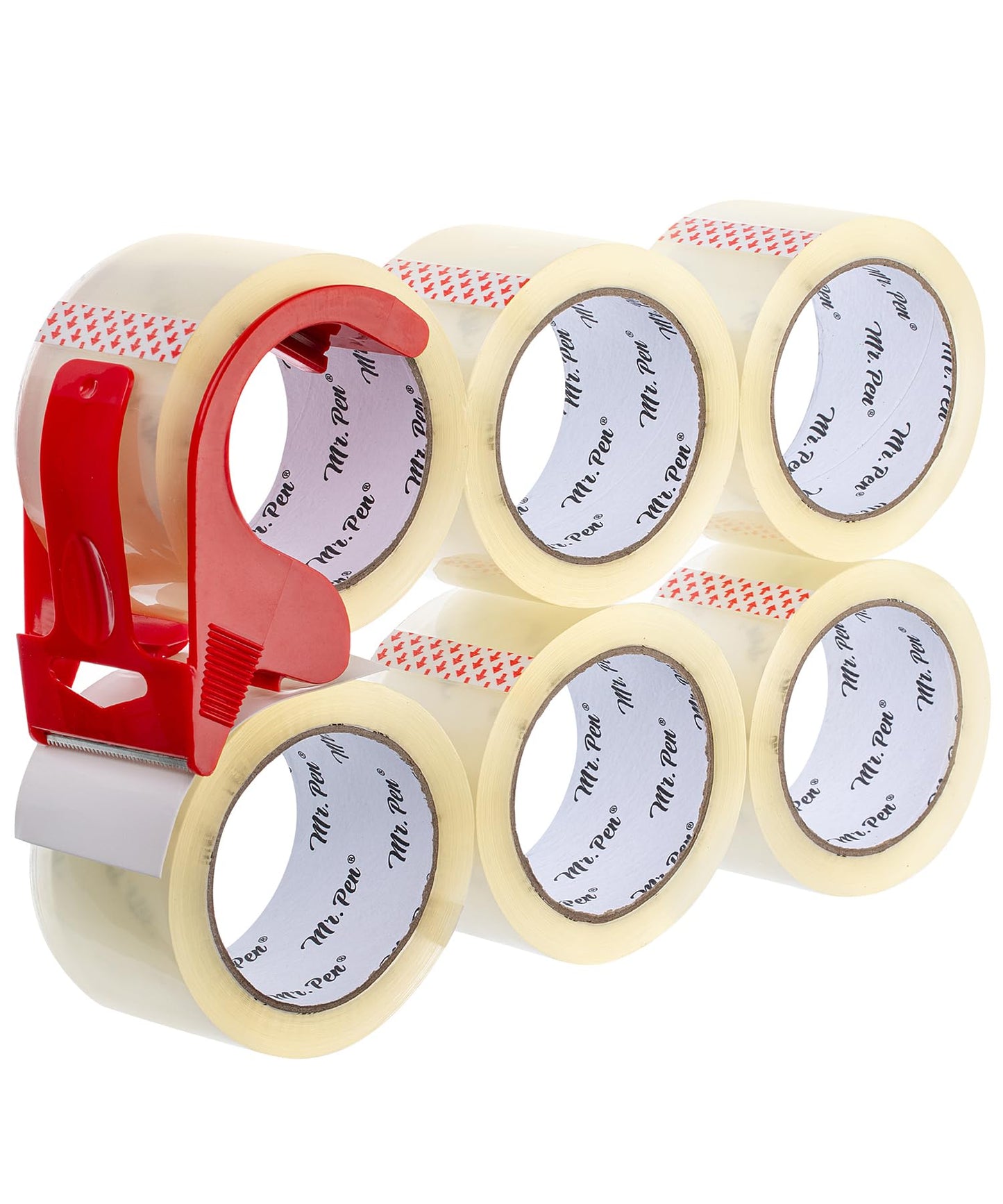 Mr. Pen- Packing Tape with Dispenser, 2 Inch x 60 Yards x 2.5 mil