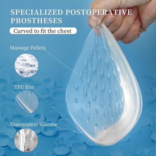 Mastectomy Breast Prosthesis - Waterproof Swim Breast Form for Women | Concave Bra Pad Insert (1 Piece)