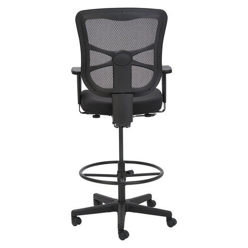 Alera ALE Elusion Series Mesh Stool, Black