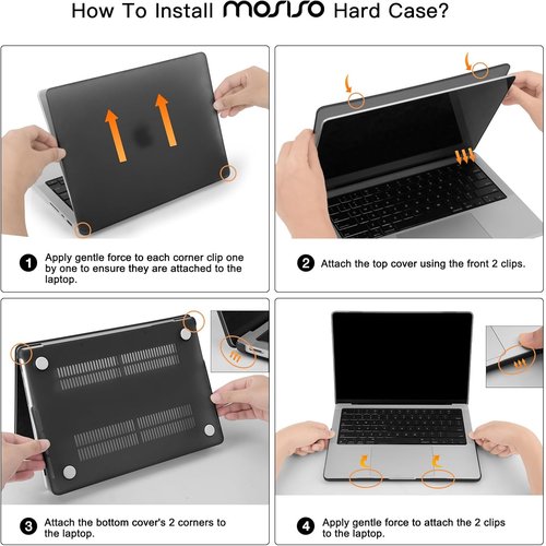 MOSISO MacBook Pro 14-Inch Hard Case - Royal Blue with Keyboard Skin, Screen Film & Pouch