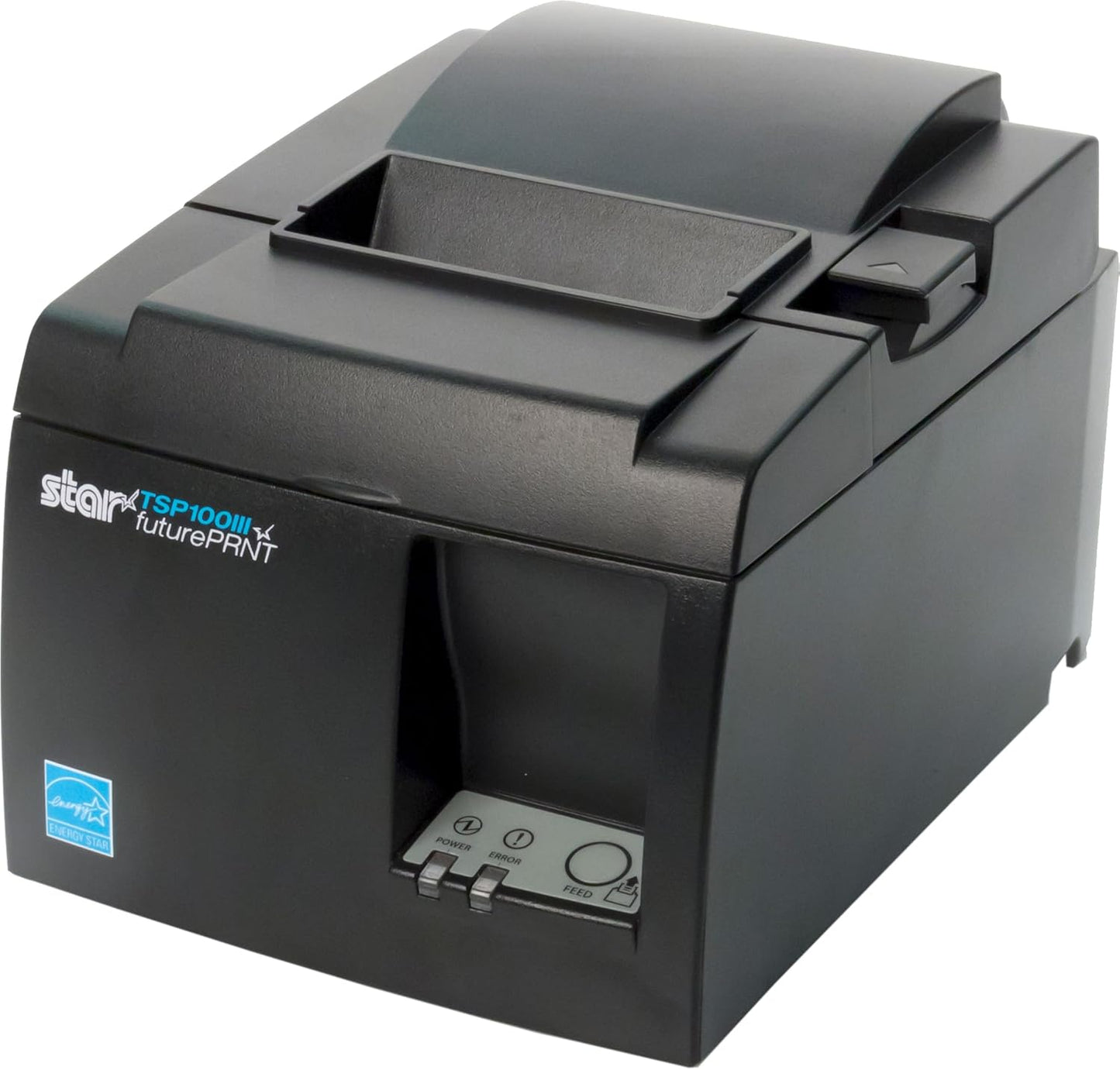 Star Micronics TSP143IIIBi Bluetooth Thermal Receipt Printer - Auto-Cutter, Internal Power Supply | Gray for iOS, Android, Windows