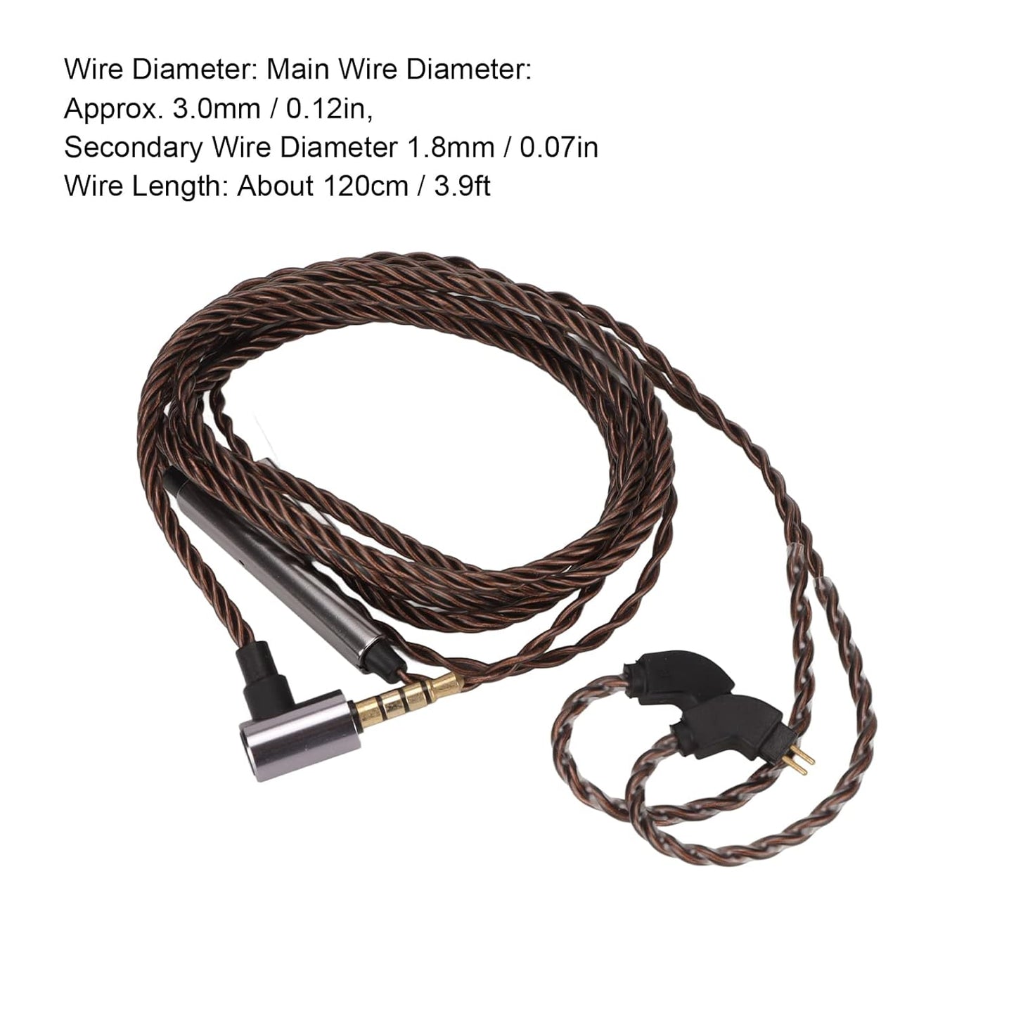 Ue3X Ue18 W4R 0.78Mm 2 Pin IEM Cable - High-Quality 3.5Mm Audio Cable for Headphones