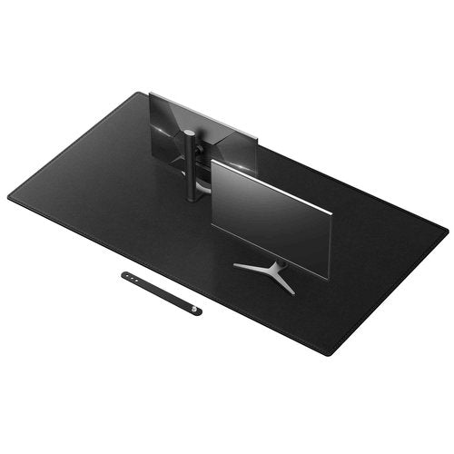 Cacoy 63x31.5 Inch Extra Large Desk Mat, PU Leather Desk Blotter Pad Protector, XXL Gaming Keyboard Mouse Pad for Computer, Waterproof Office Table Cover, Leather Desktop Mat for Home & Work, Black