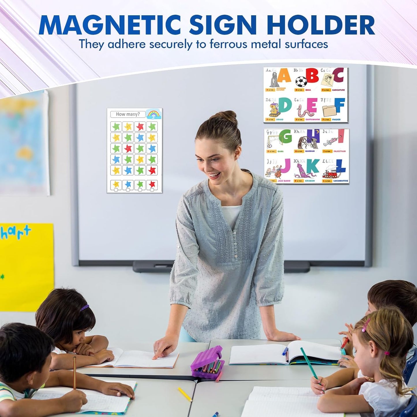 Affrolling Magnetic Sign Holder - 15 Pack 11"x17" Clear Poster Frames for Home, Office & Store Display