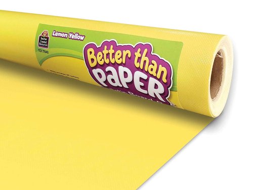 Teacher Created Resources Lemon Yellow and Red Better Than Paper Bulletin Board Rolls