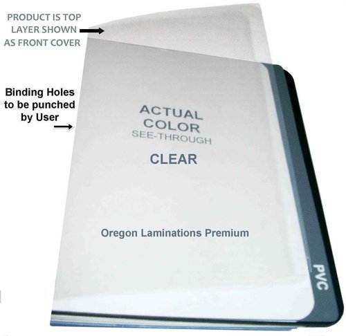 11x17 Binding Covers 5 Mil Clear PVC Plastic Sheets [pk of 100] 11 x 17-inch Unpunched