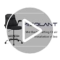 Misolant Black Drafting Chair for Standing Desk - Tall Leather Office Chair with Adjustable Height & Flip-up Armrest