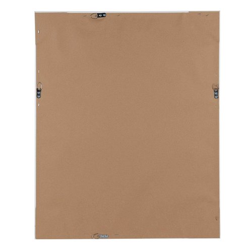 DesignOvation Bosc Framed Gray Linen Fabric Pinboard, 23.5x29.5, White