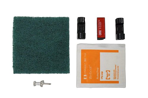 SEAWORTHY INNOVATIONS Stern Pad - Standard Size - Black - Screwless Transducer/Acc. Mounting Kit (not for Large 3D Scan Transducers)