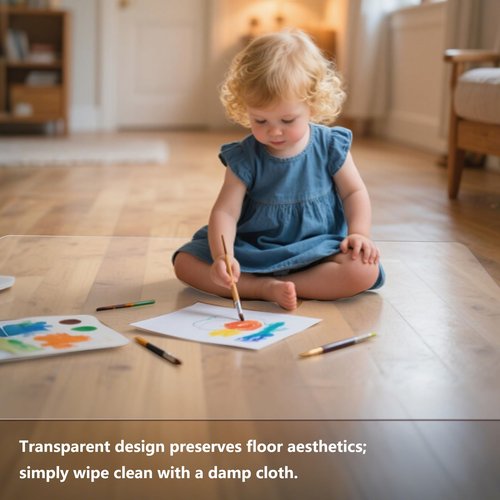 Clear Chair Mat, Office Chair Mat for Hardwood Floor, Transparent Home Floor Protector Mat Chairmats