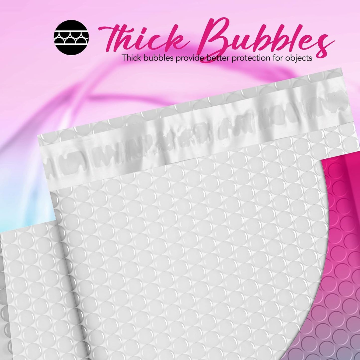 Fuxury Bubble Mailers 6x10 Inch 100 Pack Padded Envelopes Usable Size 6x9" Thick Mailing Envelopes Bubble Opaque Padded Mailers Shipping Bags for Mailing Jewelry Makeup Small Business #0 PinkGreen