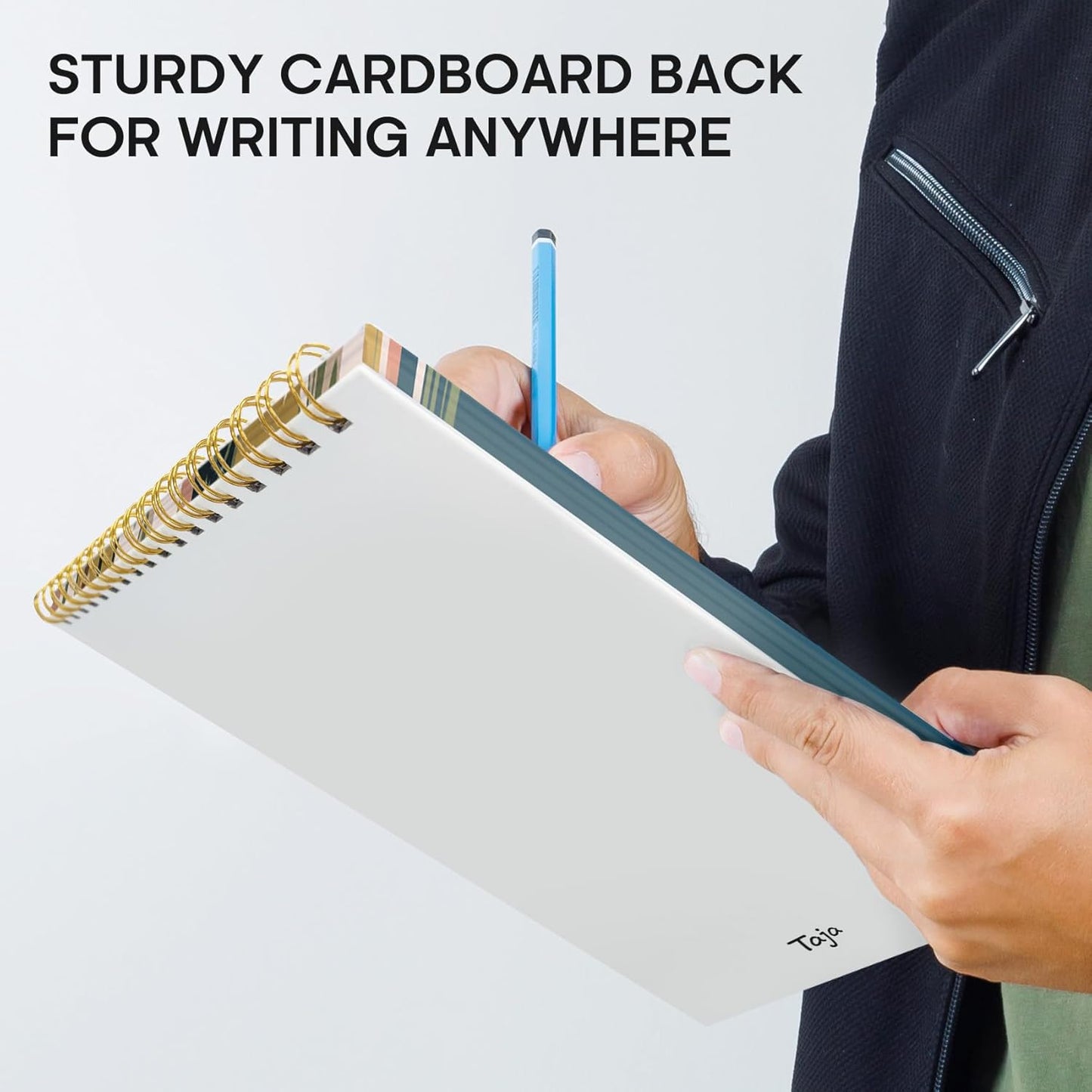 Taja To Do List Notepad - Undated Daily Planner with 52 Sheets | 9.8" x 6.5" - Ideal for Work, Home & School