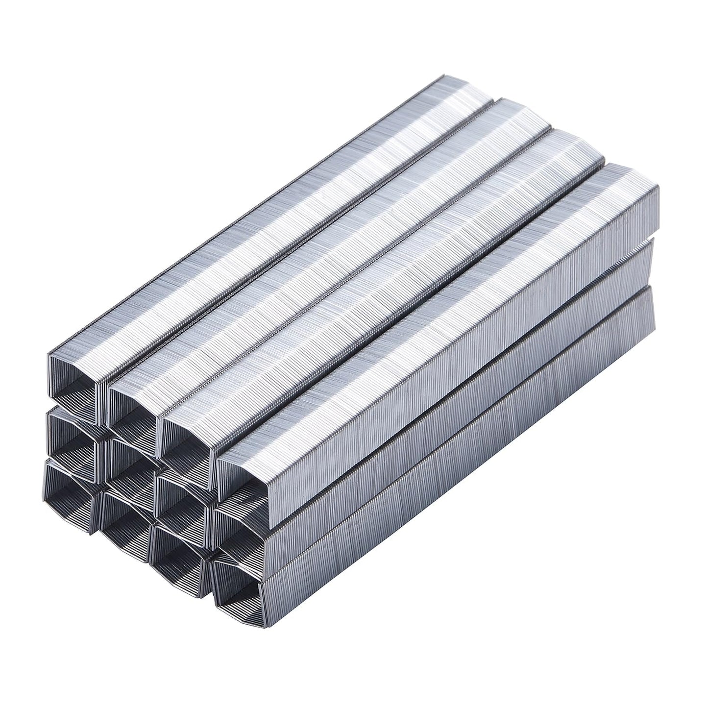 Bostitch Office B8 PowerCrown Staples - 0.375 Inch Leg, 45 Sheet Capacity, 5,000 Count, Silver