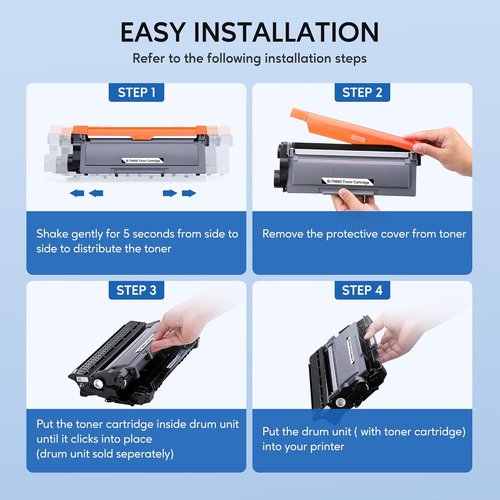 Brother TN660 Toner Cartridge - High-Yield Black Replacement for HL-L2300D & MFC-L2740DW | 2-Pack