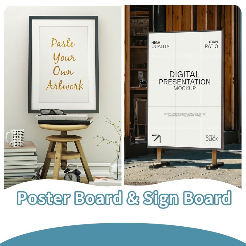 XyaMov 4 Pack Foam Board 27.5" x 39.4", 0.23 Inch Thickness White Poster Board, Double-Sided Acid-Free Foam Core Board, Large Lightweight Foam Boards for Painting, Display, Craft & School Projects