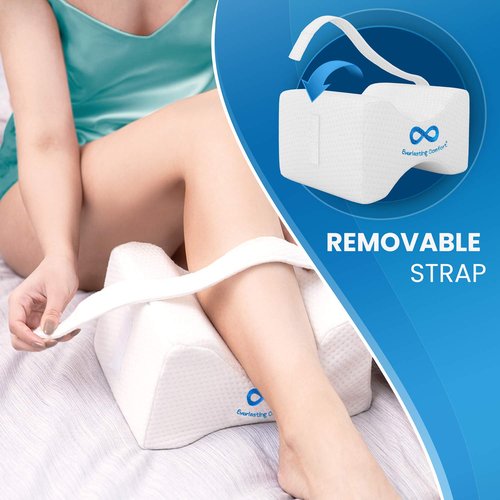 Everlasting Comfort Lumbar Support & Knee Pillow - Ultimate Comfort - Enhance Sleep and Office Comfort - Relieve Back Pain, Hip Pain, Knee Pain