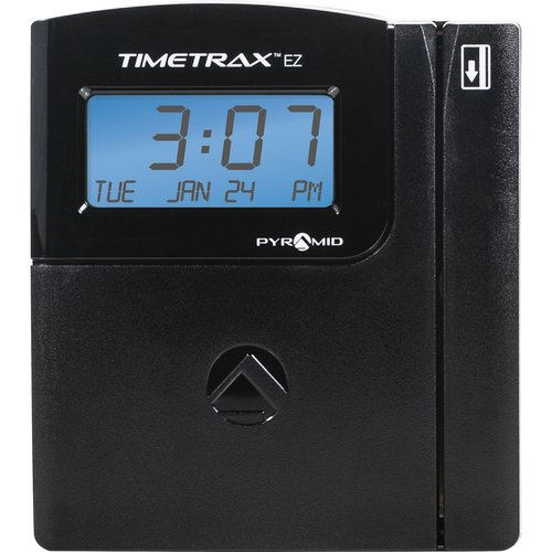 Pyramid Time Systems - TimeTrax Automated Swipe Card Time Clock System with Software Download [TTEZEK], Terminal, 50 Swipe Cards, Cables and Quick Start Guide - Made in The USA - Black
