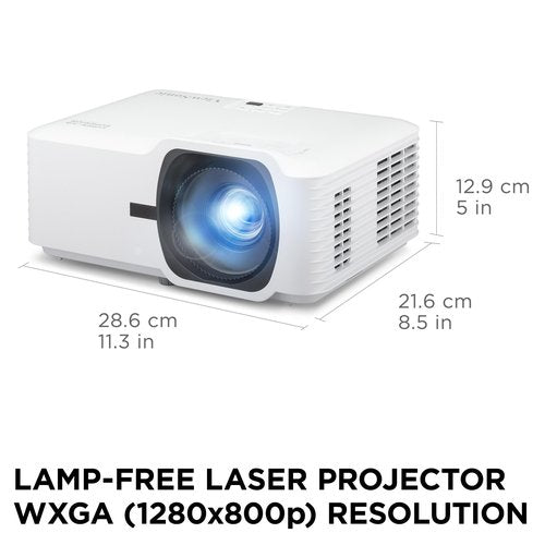 ViewSonic LS630W 4500 Lumens DLP WXGA Laser Projector with 1.3x Optical Zoom, H/V Keystone, 360 Degrees Projection and LAN Control